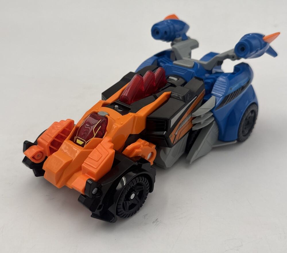 Lot of 2 Vtech Switch and Go Dinos Transforming Robots Lights Sounds Spinosaurus